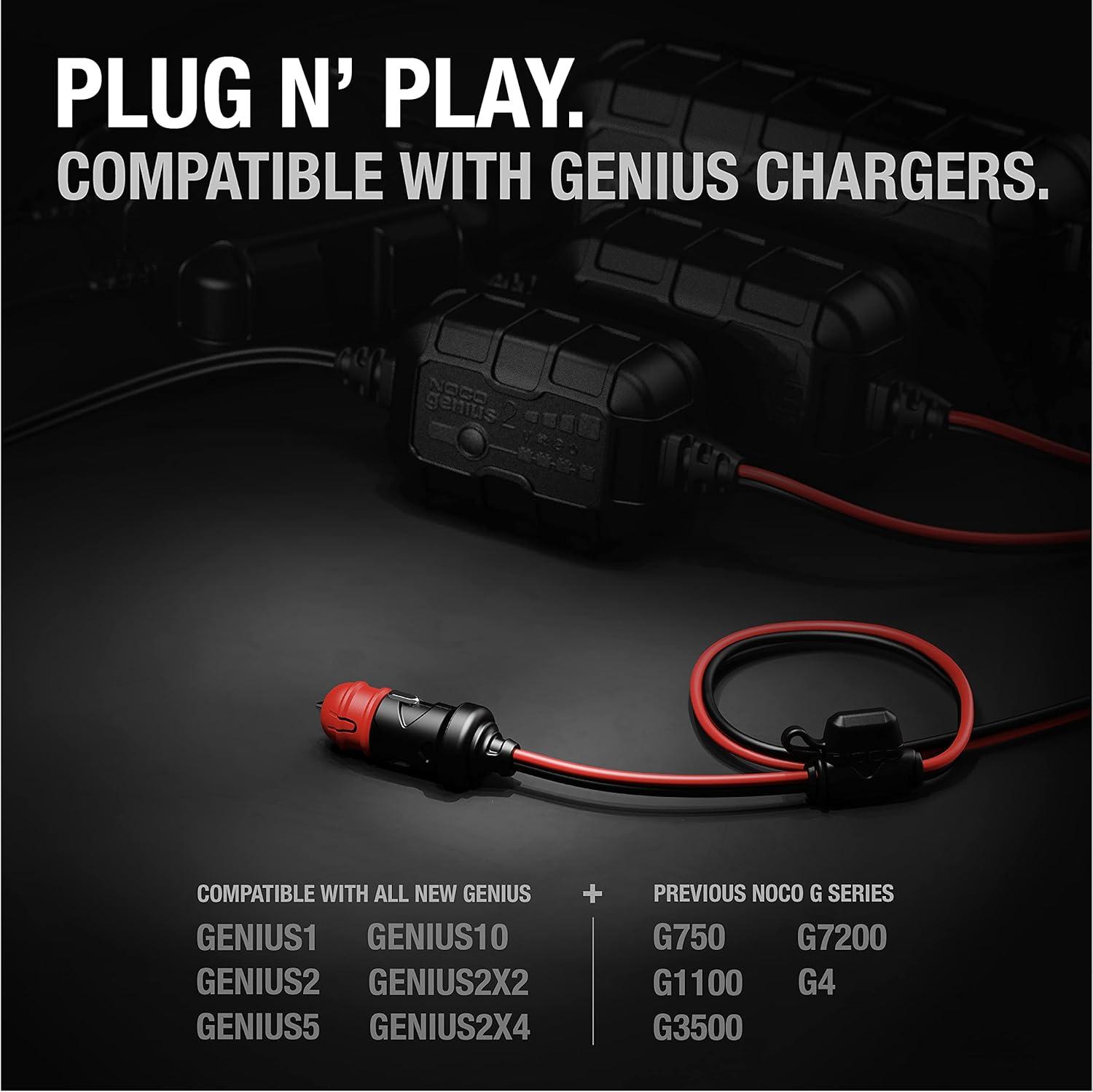 imageNOCO GC003 XConnect 12V DualSize Male Plug Accessory Genius Smart Battery Chargers0