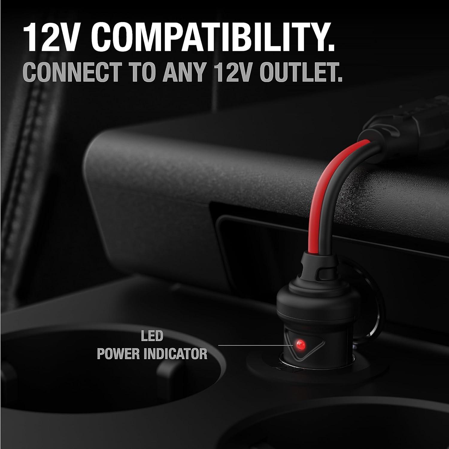 imageNOCO GC020 12 Volt Plug 2Way Splitter Red and Black12V 2Way Splitter