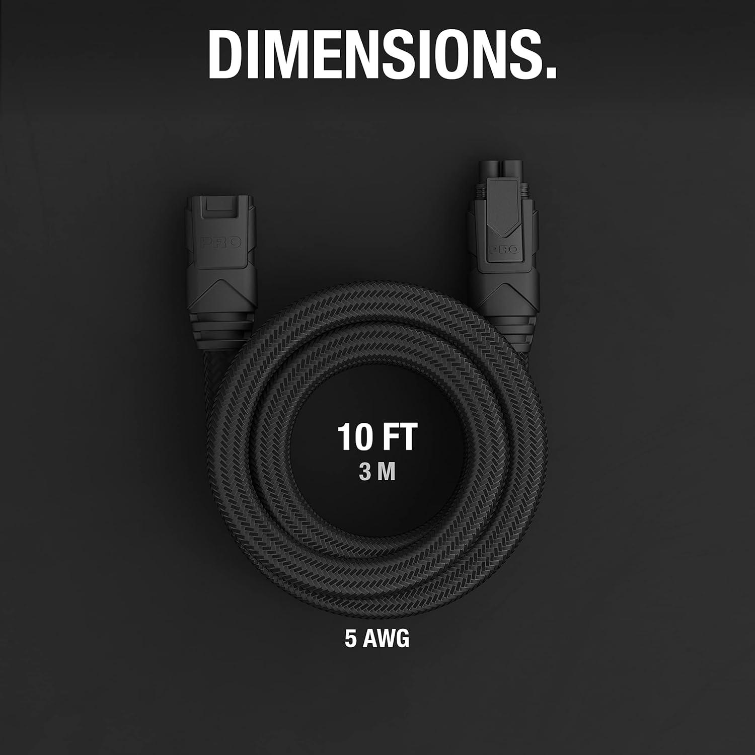 imageNOCO GPA003 PRO XConnect 10Foot Extension Cable for GENIUSPRO50 Smart Battery Charger