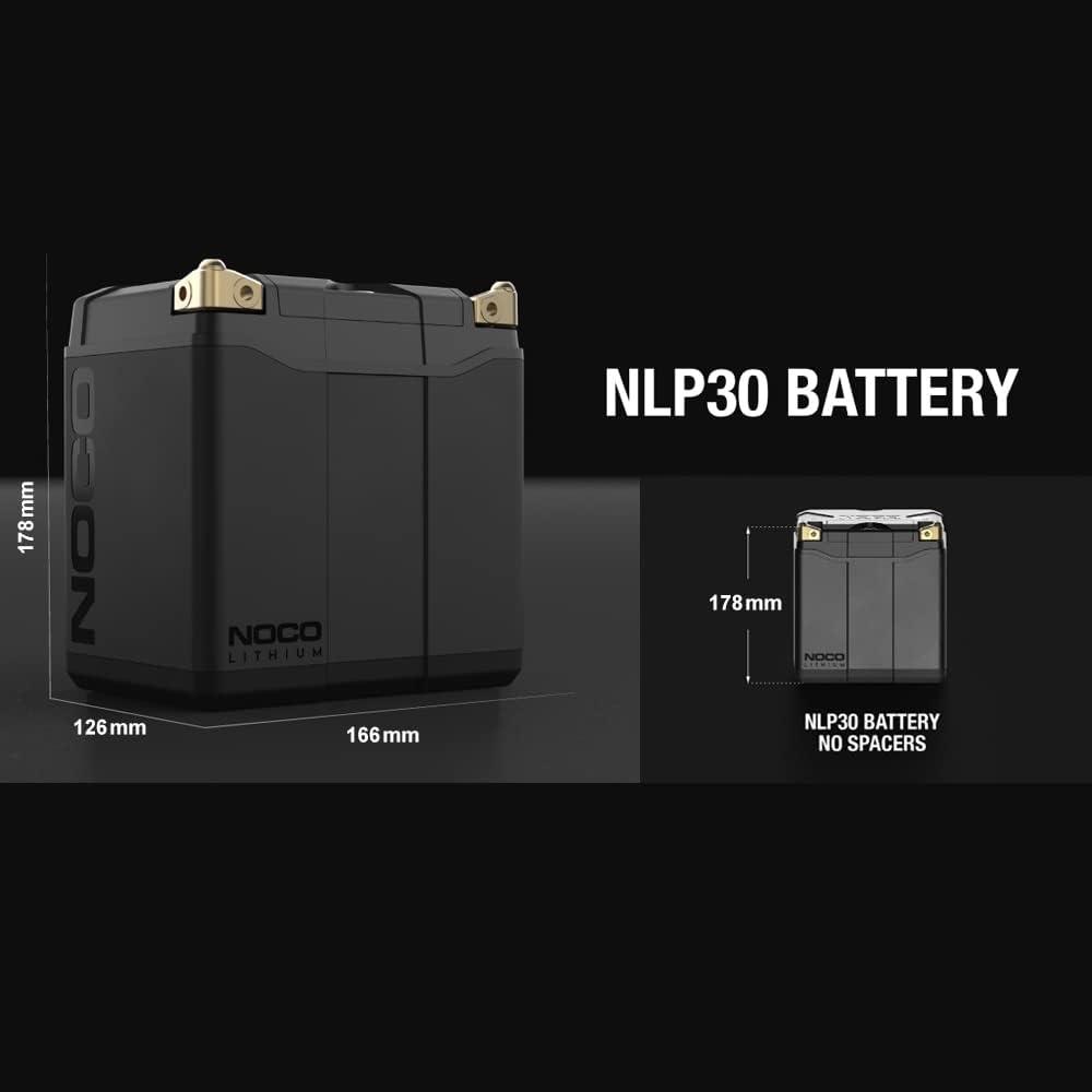 imageNOCO Lithium NLP30 UltraLight 12V Lithium Powersport Battery Group 30 8Ah 700A Start Power Intelligent BMS UL Certifiedc
