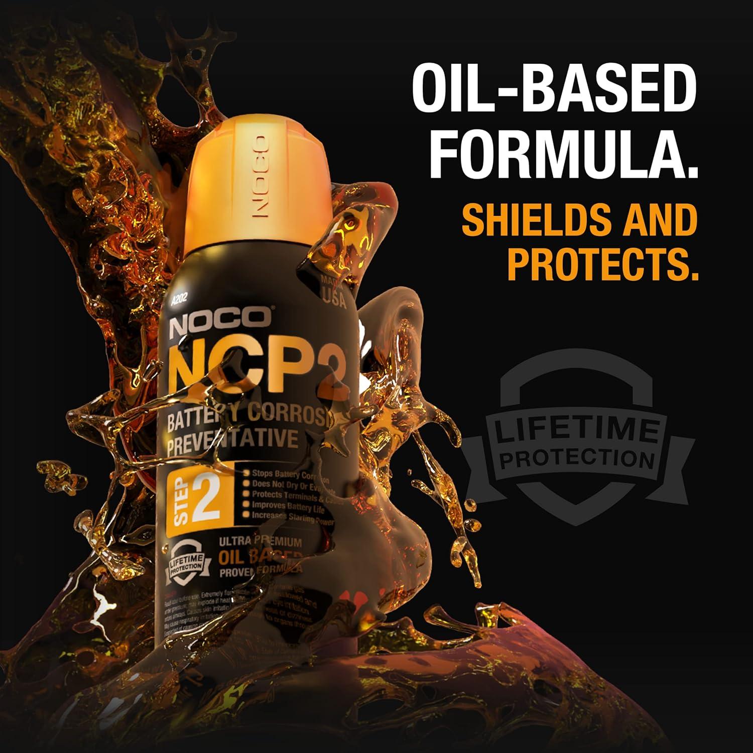 imageNOCO NCP2 A202 1225 Oz OilBased Battery Corrosion Preventative Corrosion Inhibitor and Battery Terminal Protector Grease Spray1225 Oz