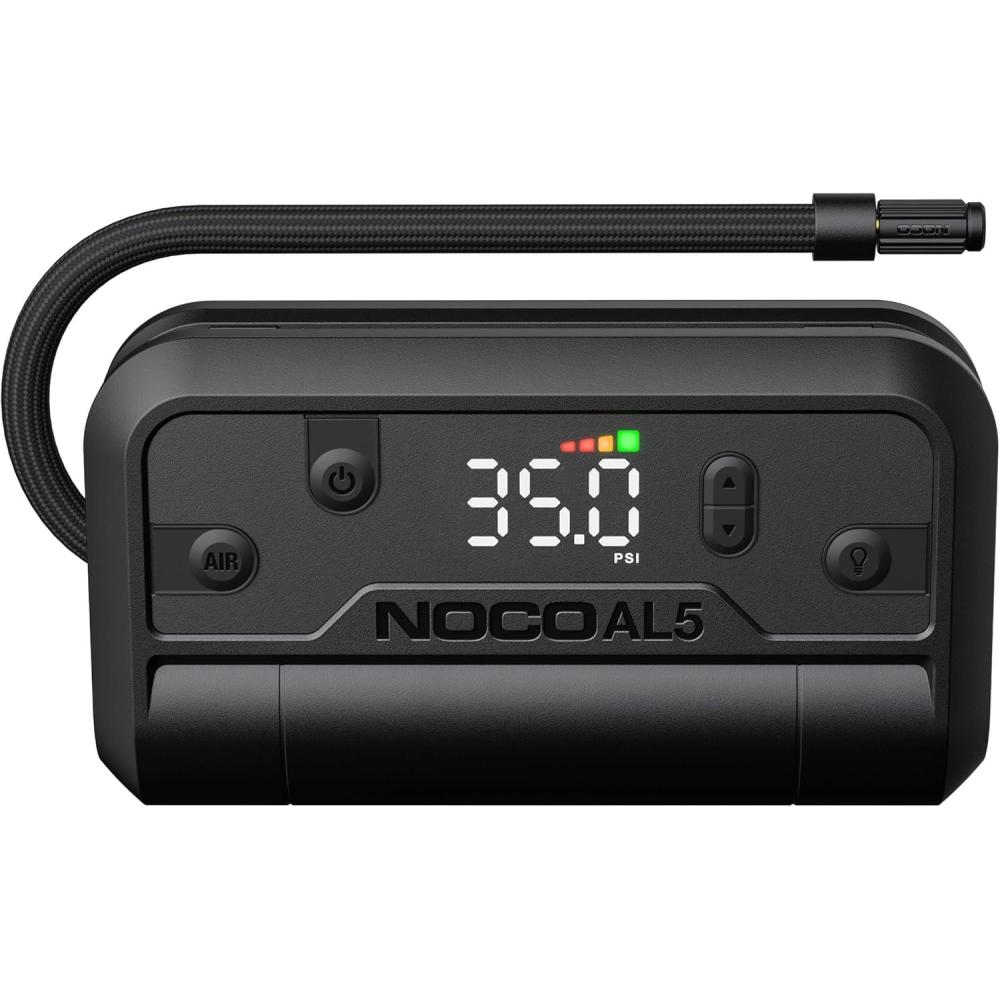 imageNOCO Air AL5 UltraFast 5A Cordless Tire Inflator Portable BatteryPowered Air Compressor Pump 17 SLPM Airflow Inflates 040 PSI in 7 Minutes Digital Gauge AutoShutoff