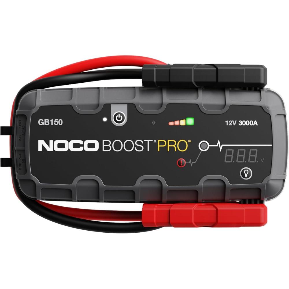 imageNOCO Boost GB150 3000A UltraSafe Jump Starter 12V Lithium Battery Booster Pack Portable Jump Box Power Bank ampamp Jumper Cables for 90L Gas and 70L Diesel Engines