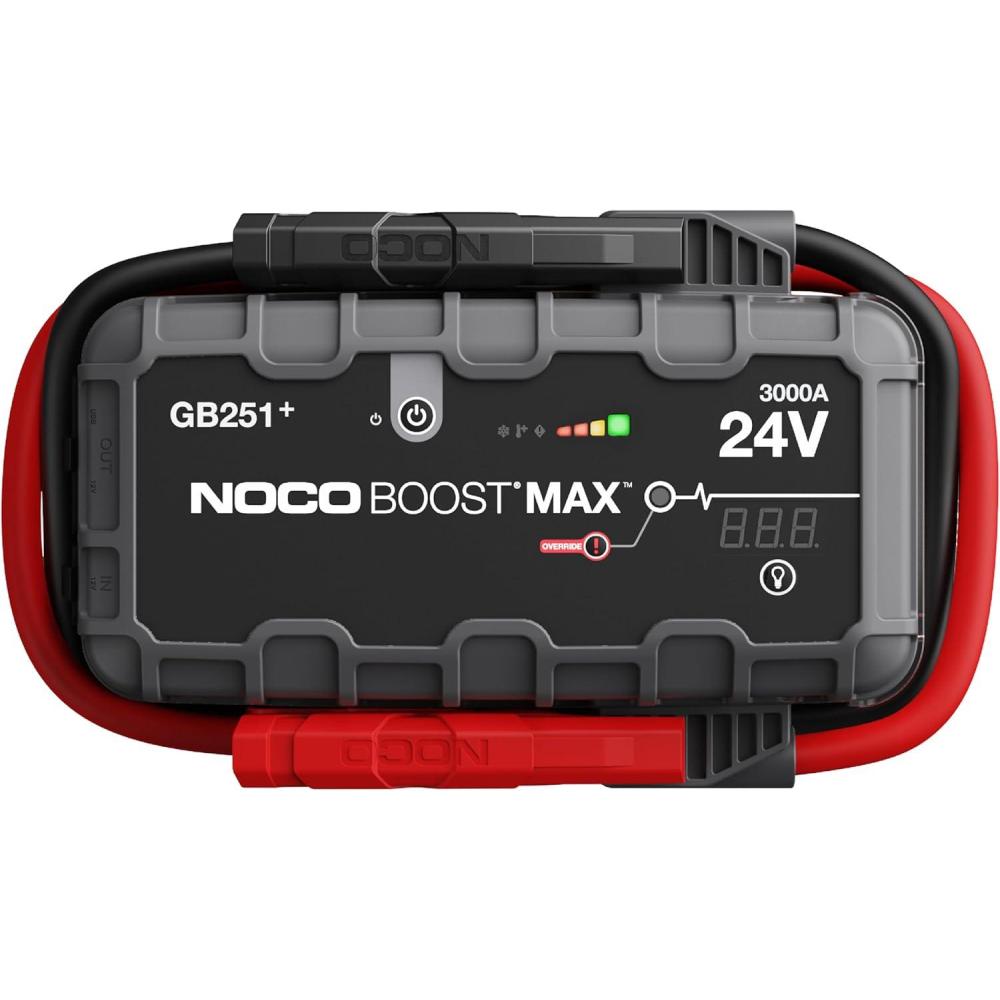 imageNOCO Boost Max GB251 3000A UltraSafe Jump Starter 24V Lithium Battery Booster Pack Portable Jump Box Power Bank ampamp Jumper Cables for 32L Gas and Diesel Engines