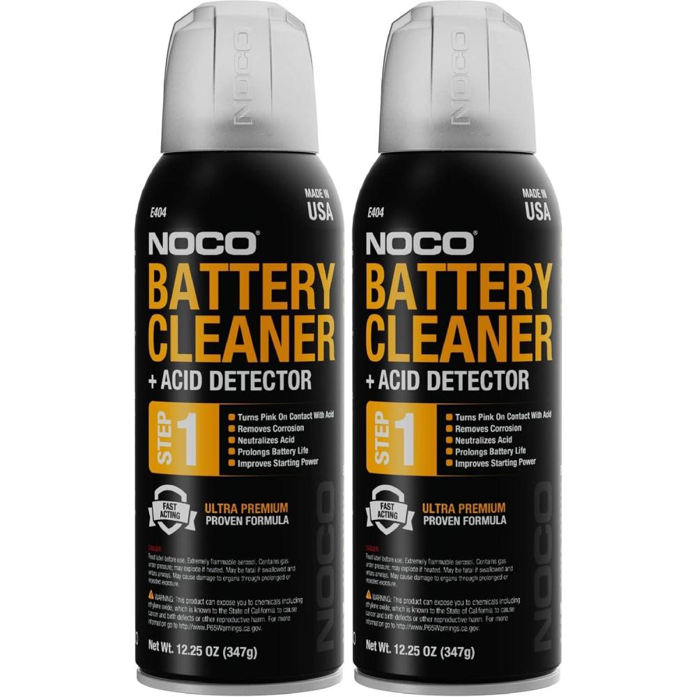 imageNOCO E404 1225 Oz Battery Terminal Cleaner Spray and Corrosion Cleaner with Acid Detector1225 Ounce Pack of 2