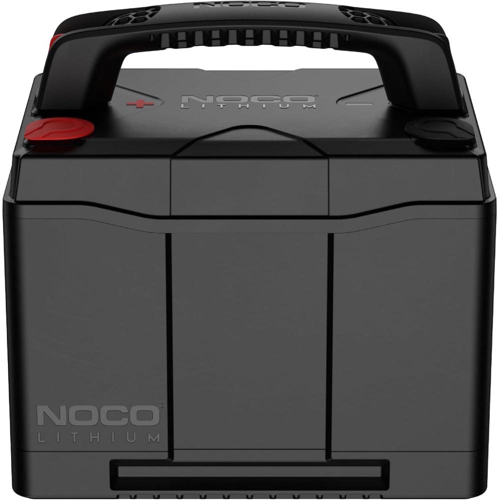 imageNOCO Lithium NLX24 12V LiFePO4 Lithium Battery  DualPurpose  90Ah DeepCycle  1200A Group 24 Starter Battery  For Auto Car Audio Marine Boat RV OffGrid Camper  UL Listed