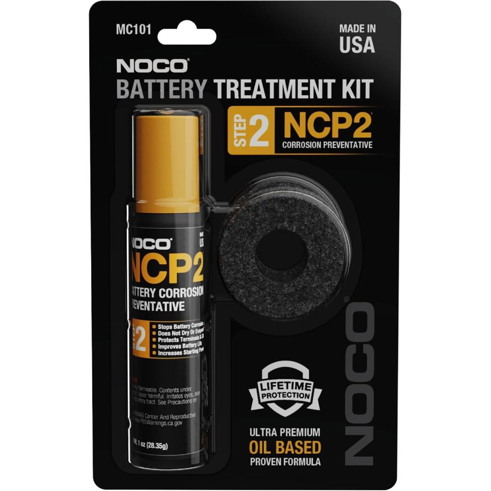 imageNOCO NCP2 MC101 Battery Terminal Cleaning Kit With Battery Corrosion Preventative Spray And AntiCorrosion Washers