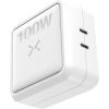 imageNOCO XGrid X100 100W USBC Charger  Dual Port GaN Power Adapter with PD 30 QC 40 and PPS  Fast Charging with Smart Power Distribution  Foldable Wall Plug UL Listed