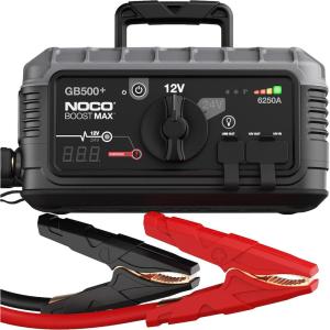 NOCO Boost Max GB500: 6250A UltraSafe Jump Starter – 12V & 24V Lithium Battery Booster Pack, Portable Jump Box, Power Bank & Jumper Cables – for 45L Gas and Diesel Engines