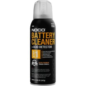 NOCO E404 12.25 Oz Battery Terminal Cleaner Spray and Corrosion Cleaner with Acid Detector(12.25 Ounce (Pack of 1))