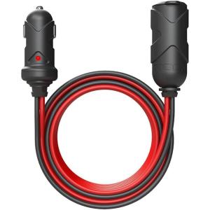 NOCO GC019 15A 14AWG 12V Adapter, Heavy-Duty Cigarette Lighter Plug, and Male to Female Socket With 12-Foot Extension Cord(12V 12-Foot Extension)