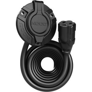 NOCO GCP1EX 15A AC Port Plug, 125V Power Inlet Socket, and Waterproof Electrical Outlet Receptacle with 12-Foot Integrated Outdoor Extension Cord