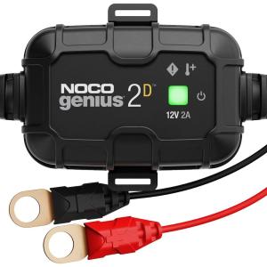 NOCO GENIUS2D: 2A 12V Smart Onboard Battery Charger – Direct-Mount Automatic Maintainer, Trickle Charger & Desulfator with Overcharge Protection & Temperature Compensation – For Lead-Acid Batteries(2A)
