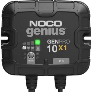 NOCO Genius GENPRO10X1: 1-Bank, 10A Onboard Battery Charger – 10A Per Bank, 12V Waterproof Marine Charger with Overcharge Protection & Temperature Compensation – for Lead-Acid & Lithium Batteries(10A (10A per Bank))