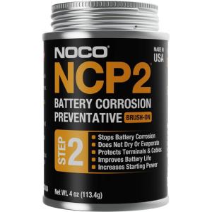 NOCO NCP2 CB104 4 Oz Oil-Based Brush-On Battery Corrosion Preventative, Corrosion Inhibitor, and Battery Terminal Protector Grease